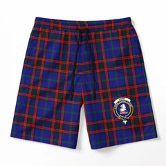 Home Modern Tartan Crest Men's Beach Shorts