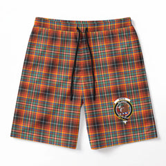 Innes Ancient Tartan Crest Men's Beach Shorts