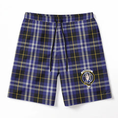 Kilmarnock Tartan Crest Men's Beach Shorts