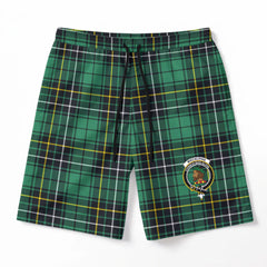 MacAlpine Ancient Tartan Crest Men's Beach Shorts