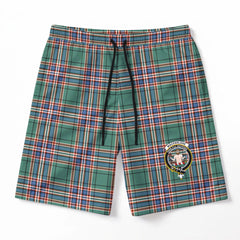 MacFarlane Hunting Ancient Tartan Crest Men's Beach Shorts