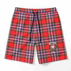 MacFarlane Modern Tartan Crest Men's Beach Shorts