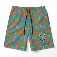 MacKintosh Hunting Ancient Tartan Crest Men's Beach Shorts