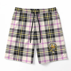 MacPherson Dress Ancient Tartan Crest Men's Beach Shorts