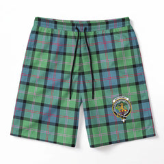 MacThomas Ancient Tartan Crest Men's Beach Shorts