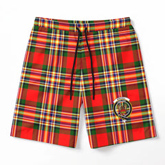 Makgill Tartan Crest Men's Beach Shorts