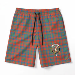 Matheson Ancient Tartan Crest Men's Beach Shorts