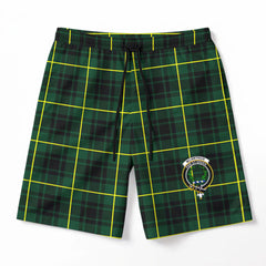 McArthur Modern Tartan Crest Men's Beach Shorts