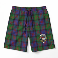 McDonald Tartan Crest Men's Beach Shorts
