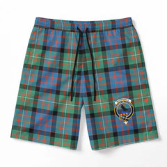 McDonnell of Glengarry Ancient Tartan Crest Men's Beach Shorts