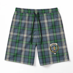 McDowell (MacDowell) Tartan Crest Men's Beach Shorts