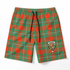 McGregor Ancient Tartan Crest Men's Beach Shorts