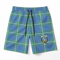 McIntyre Hunting Ancient Tartan Crest Men's Beach Shorts