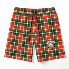 McLachlan Hunting Modern Tartan Crest Men's Beach Shorts