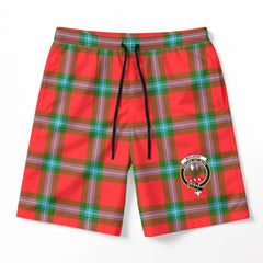 McLaine of Loch Buie Tartan Crest Men's Beach Shorts