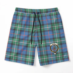 McPhail Hunting Ancient Tartan Crest Men's Beach Shorts