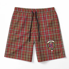 Ogilvie Tartan Crest Men's Beach Shorts