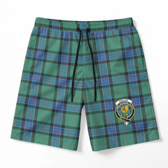 Sinclair Hunting Ancient Tartan Crest Men's Beach Shorts