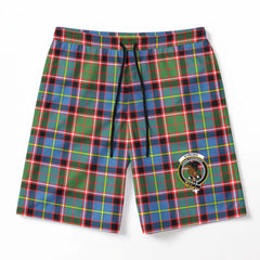 Stirling (of Keir) Tartan Crest Men's Beach Shorts