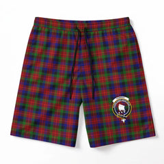 Tennant Tartan Crest Men's Beach Shorts