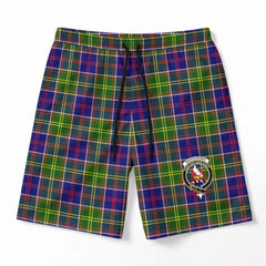 Whitefoord Tartan Crest Men's Beach Shorts