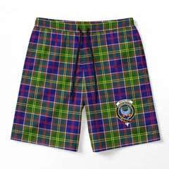 Whitelaw Tartan Crest Men's Beach Shorts