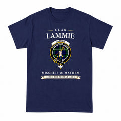 Lammie Tartan Crest Mischief and Mayhem T-shirt