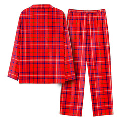 Rose Modern Tartan Pajama Set