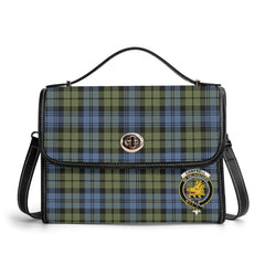 Campbell Faded Tartan Crest Satchel Bag