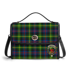 Farquharson Modern Tartan Crest Satchel Bag