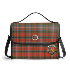 McPherson Weathered Tartan Crest Satchel Bag