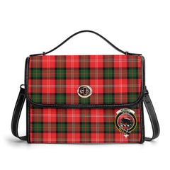 Nesbitt Modern Tartan Crest Satchel Bag