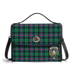 Urquhart Broad Red Ancient Tartan Crest Satchel Bag