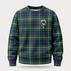 MacDonald of the Isles Hunting Modern Tartan Crest Sweater