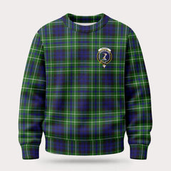 MacNeil of Colonsay Modern Tartan Crest Sweater