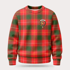 MacPhee Modern Tartan Crest Sweater