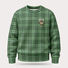 McDonald Lord of the Isles Hunting Tartan Crest Sweater