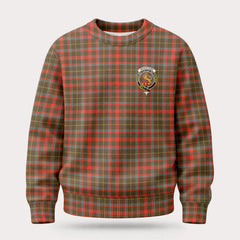 McKintosh Hunting Weathered Tartan Crest Sweater