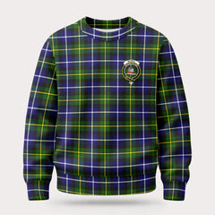 McNeil of Barra Modern Tartan Crest Sweater