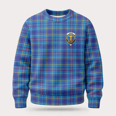 Mercer Modern Tartan Crest Sweater