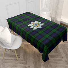 Black Watch Tartan Crest Tablecloth