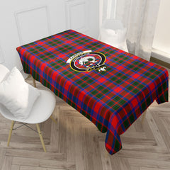 Carrick District Tartan Crest Tablecloth