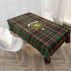 Cumming Hunting Ancient Tartan Crest Tablecloth