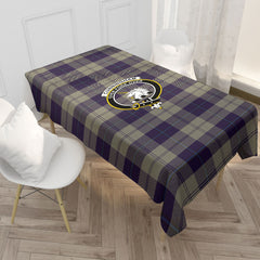 Cunningham Dress Blue Dancers Tartan Crest Tablecloth