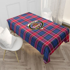 Graham of Menteith Red Tartan Crest Tablecloth