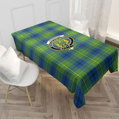 Johnston Ancient Tartan Crest Tablecloth