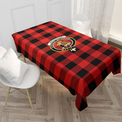 MacGregor Rob Roy Modern Tartan Crest Tablecloth