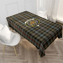 MacKenzie Weathered Tartan Crest Tablecloth