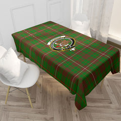 McKinnon Hunting Modern Tartan Crest Tablecloth