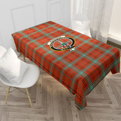 Morrison Red Ancient Tartan Crest Tablecloth
